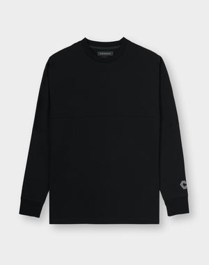 CRONOS Icon Dolman L/S TEE【BLACK×GREIGE】