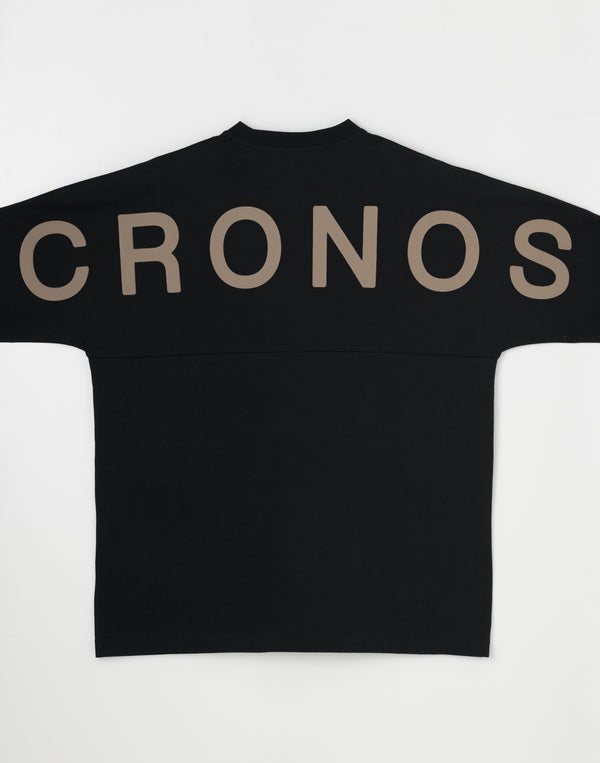 CRONOS Icon Dolman L/S TEE【BLACK×GREIGE】