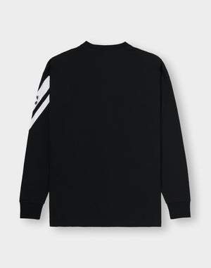 CRONOS CROSSLINE L/S TEE【BLACK】