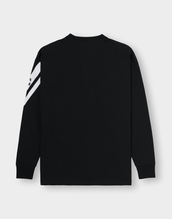 CRONOS CROSSLINE L/S TEE【BLACK】