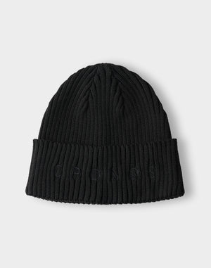 CRONOS  Washable Knit Cap【BLACK×BLACK】