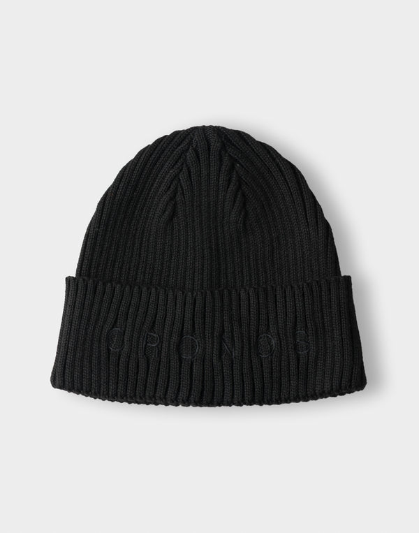 CRONOS  Washable Knit Cap【BLACK×BLACK】