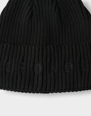 CRONOS  Washable Knit Cap【BLACK×BLACK】