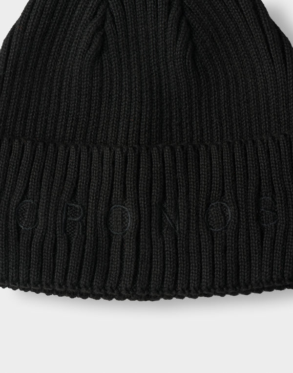 CRONOS  Washable Knit Cap【BLACK×BLACK】