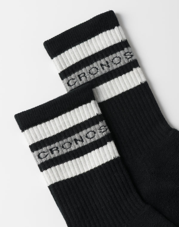 CRONOS Logo Band Socks【BLACK】