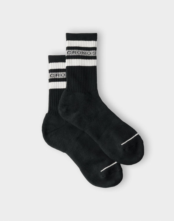 CRONOS Logo Band Socks【BLACK】