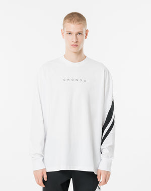 クロノス クロスライン L/S TEE【ホワイト】