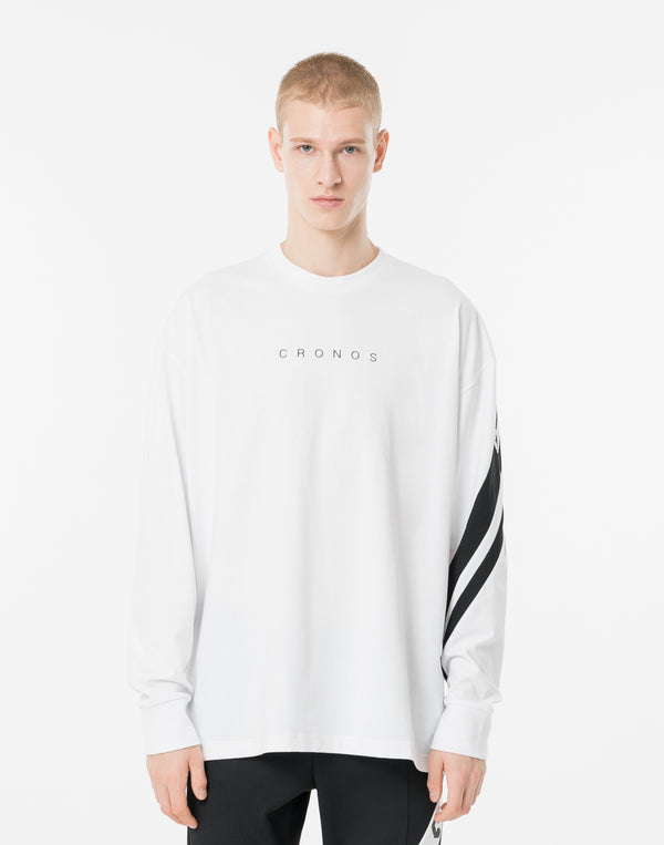 クロノス クロスライン L/S TEE【ホワイト】