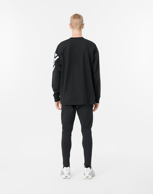 CRONOS CROSSLINE L/S TEE【BLACK】