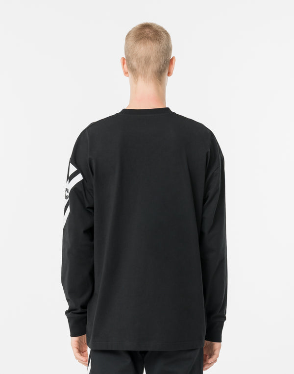 CRONOS CROSSLINE L/S TEE【BLACK】