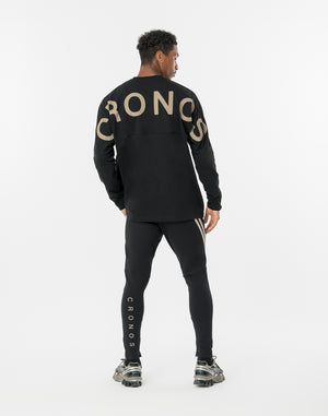 CRONOS Icon Dolman L/S TEE【BLACK×GREIGE】