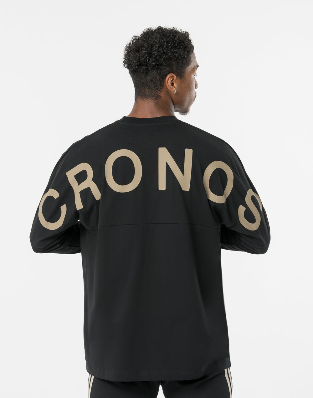 クロノスアイコンドルマンL/S TEE【ブラック×グレージュ】