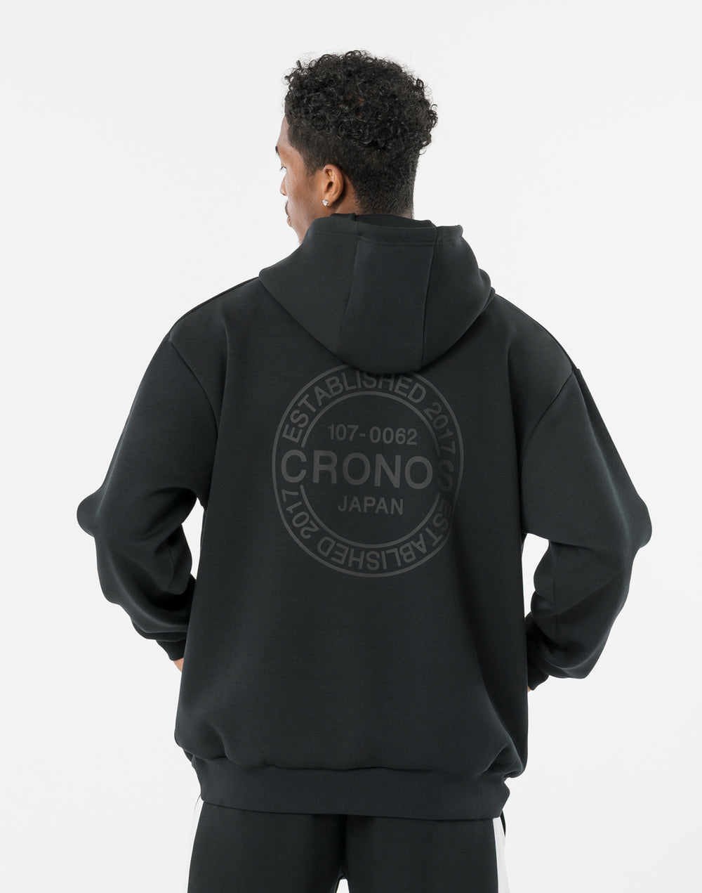 CRONOS CIRCLE LOGO HOODIE【BLACK】