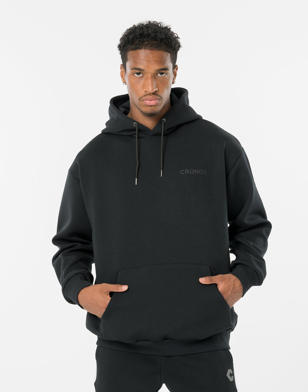 CRONOS CIRCLE LOGO HOODIE【BLACK】