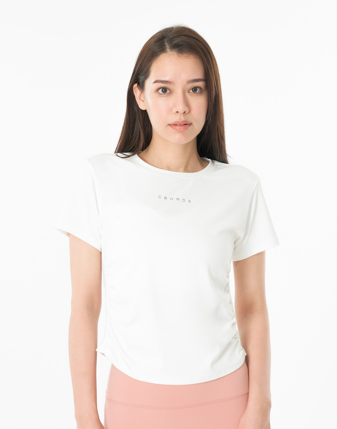 CRONOS WOMEN × KASANE Sculpt Line T-SHIRT 【WHITE】