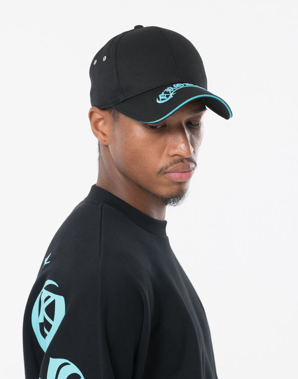 CRONOS BLACKLETTER CAP【T.BLUE】