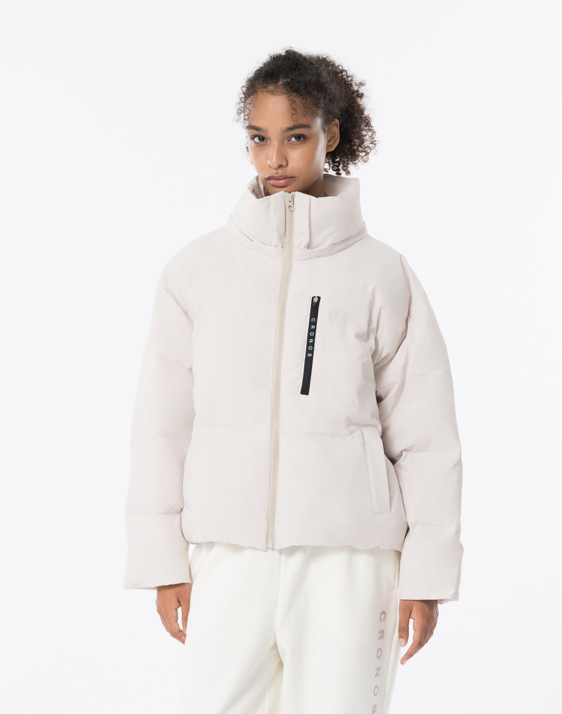 CRONOS WOMEN Lightweight Hooded Blouson【WHITE】