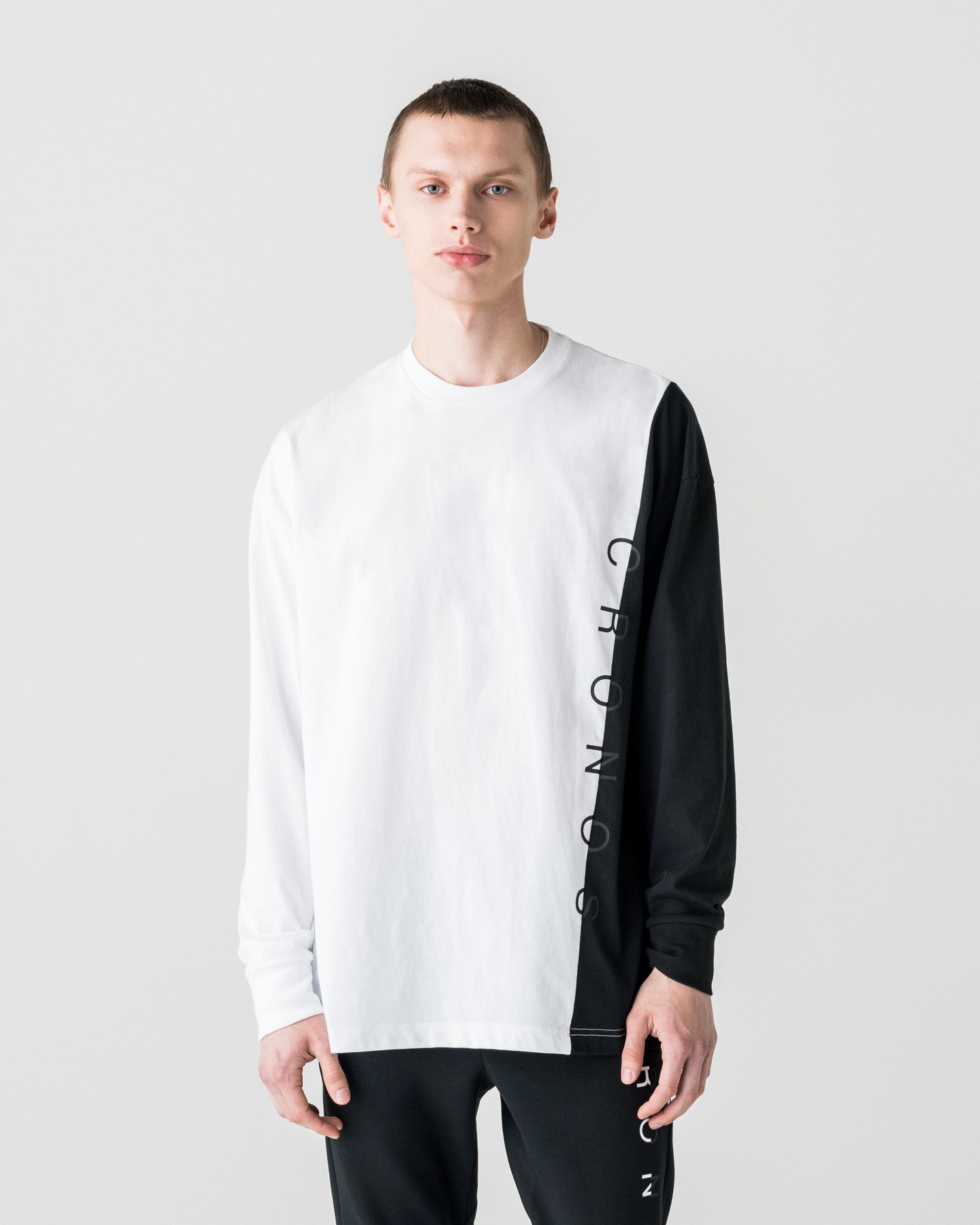 CRONOS TONE SWITCH L/L TEE【WHITE】