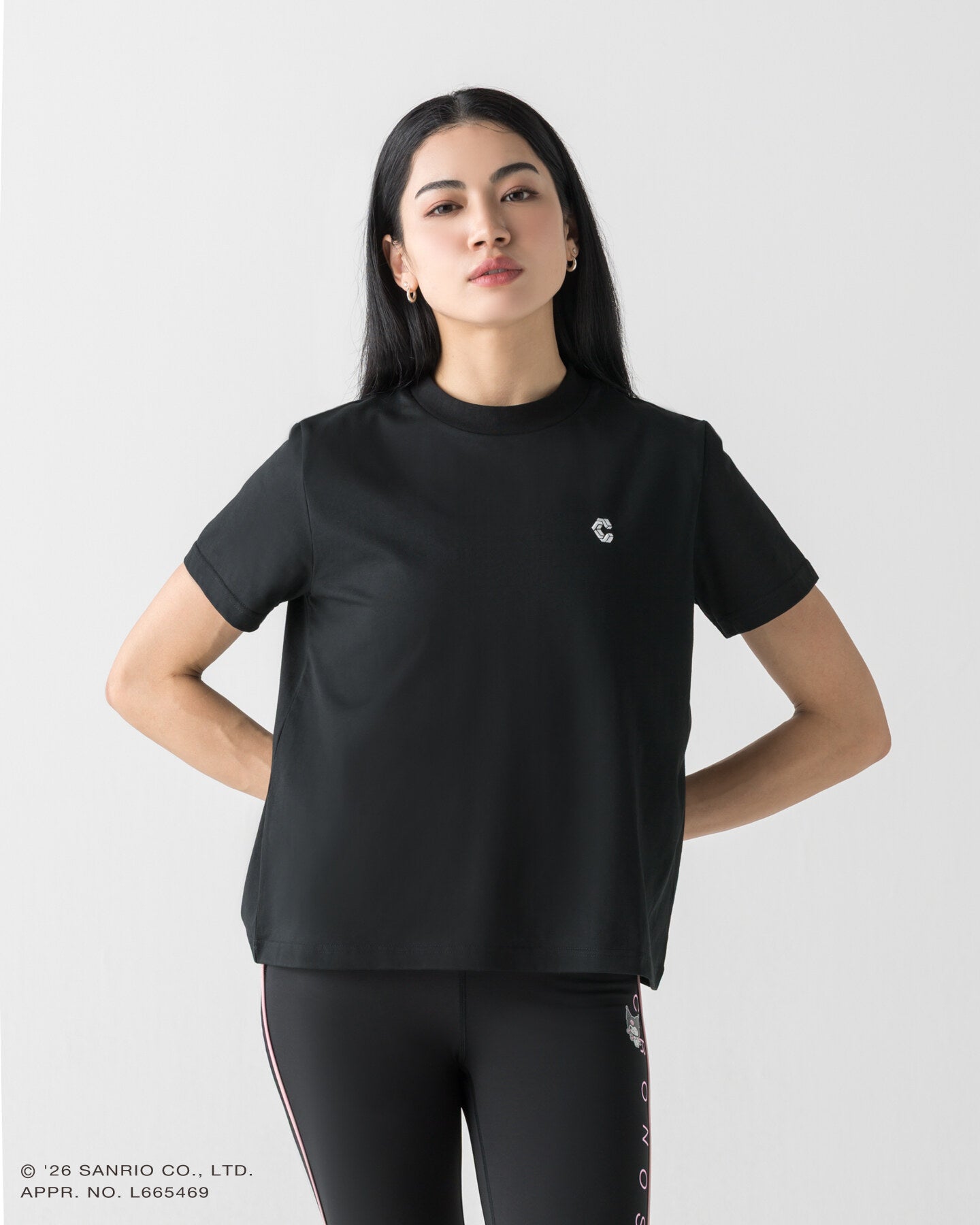 CRONOS×KUROMI BASIC TEE【BLACK】