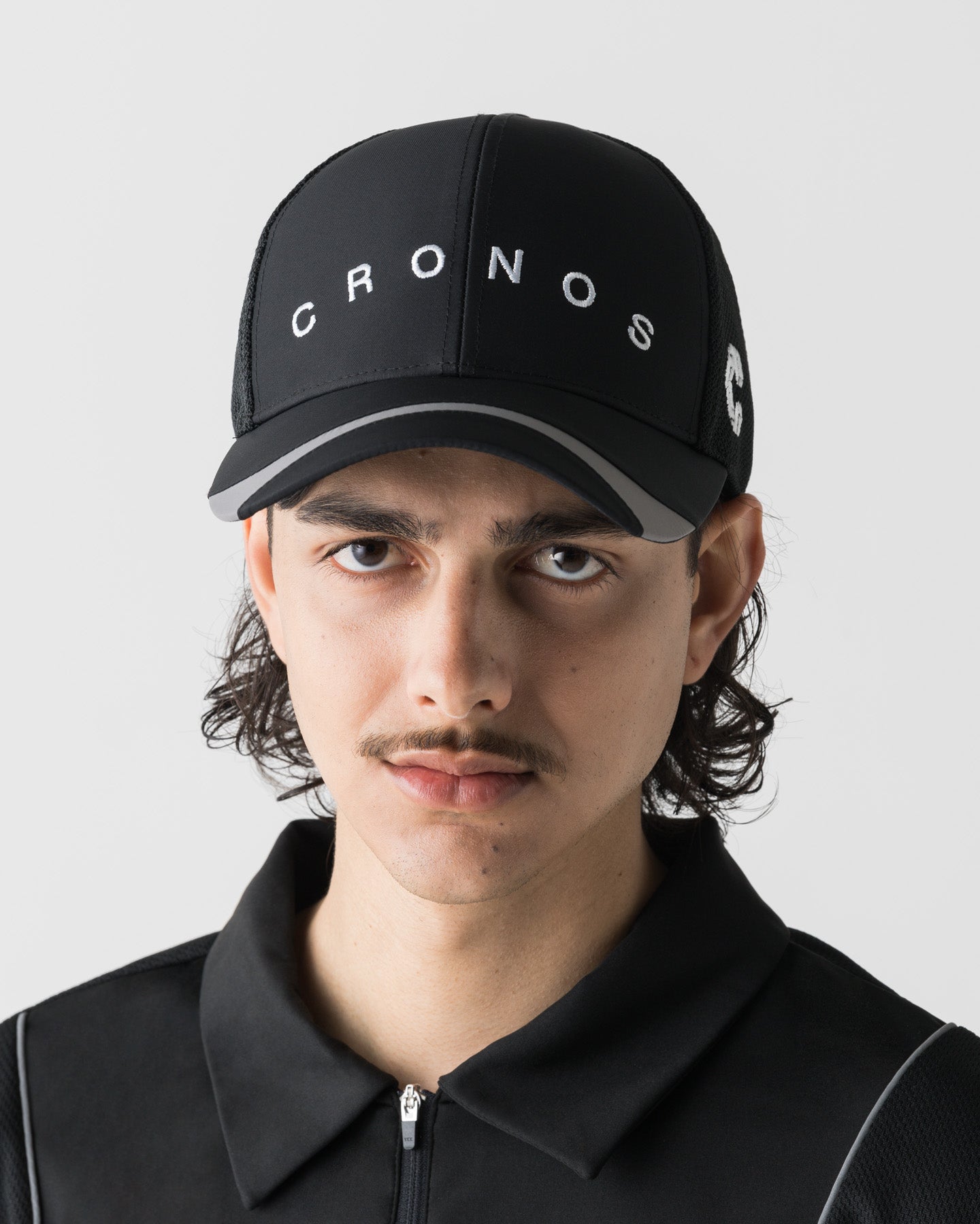 【新品未使用】CRONOS グリーンキャップ フリーサイズ CRONOS BLACK MESH SWITCH CAP【BLACK】