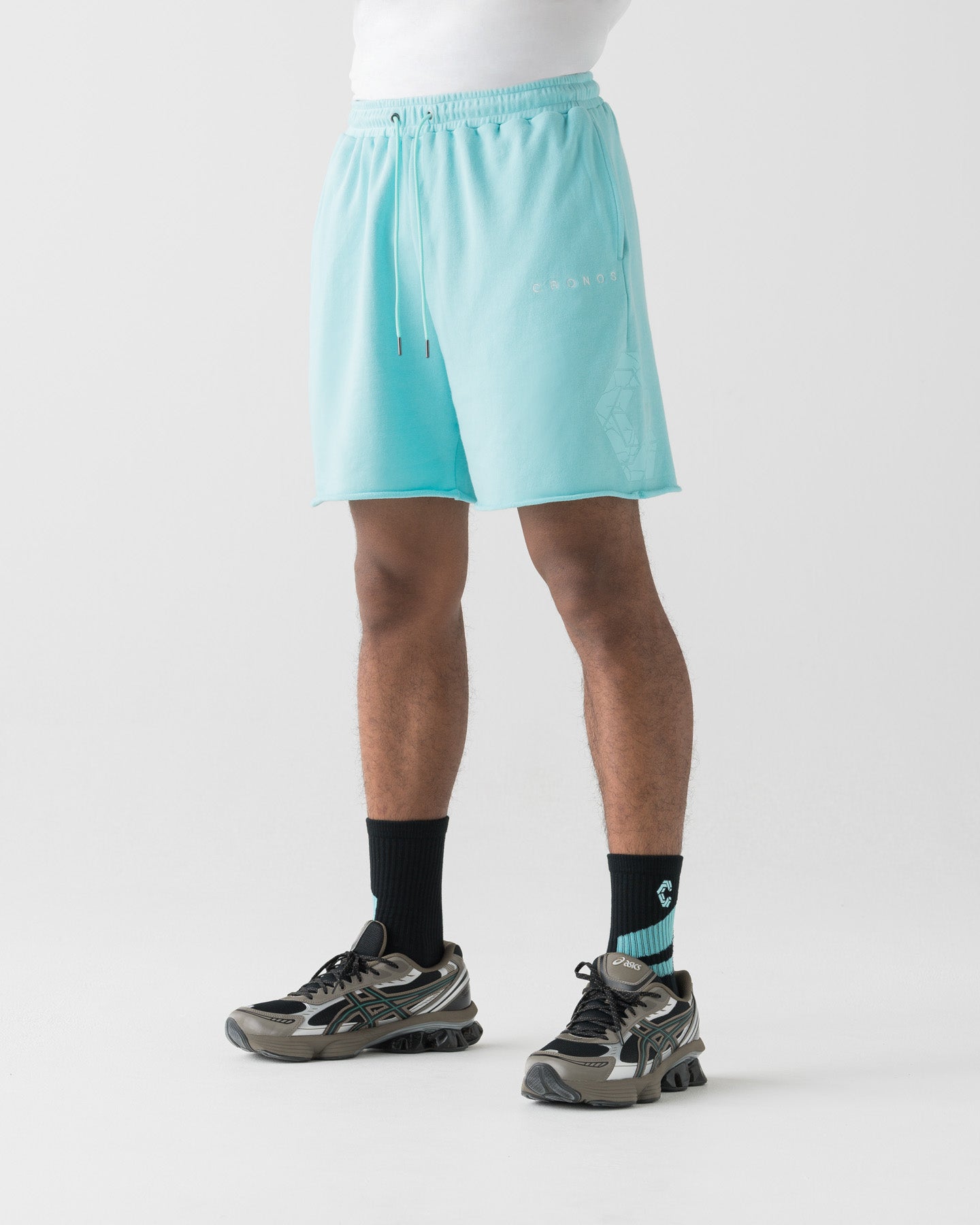 CRONOS ALLDAY CUT OFF SHORTS【T. BLUE】