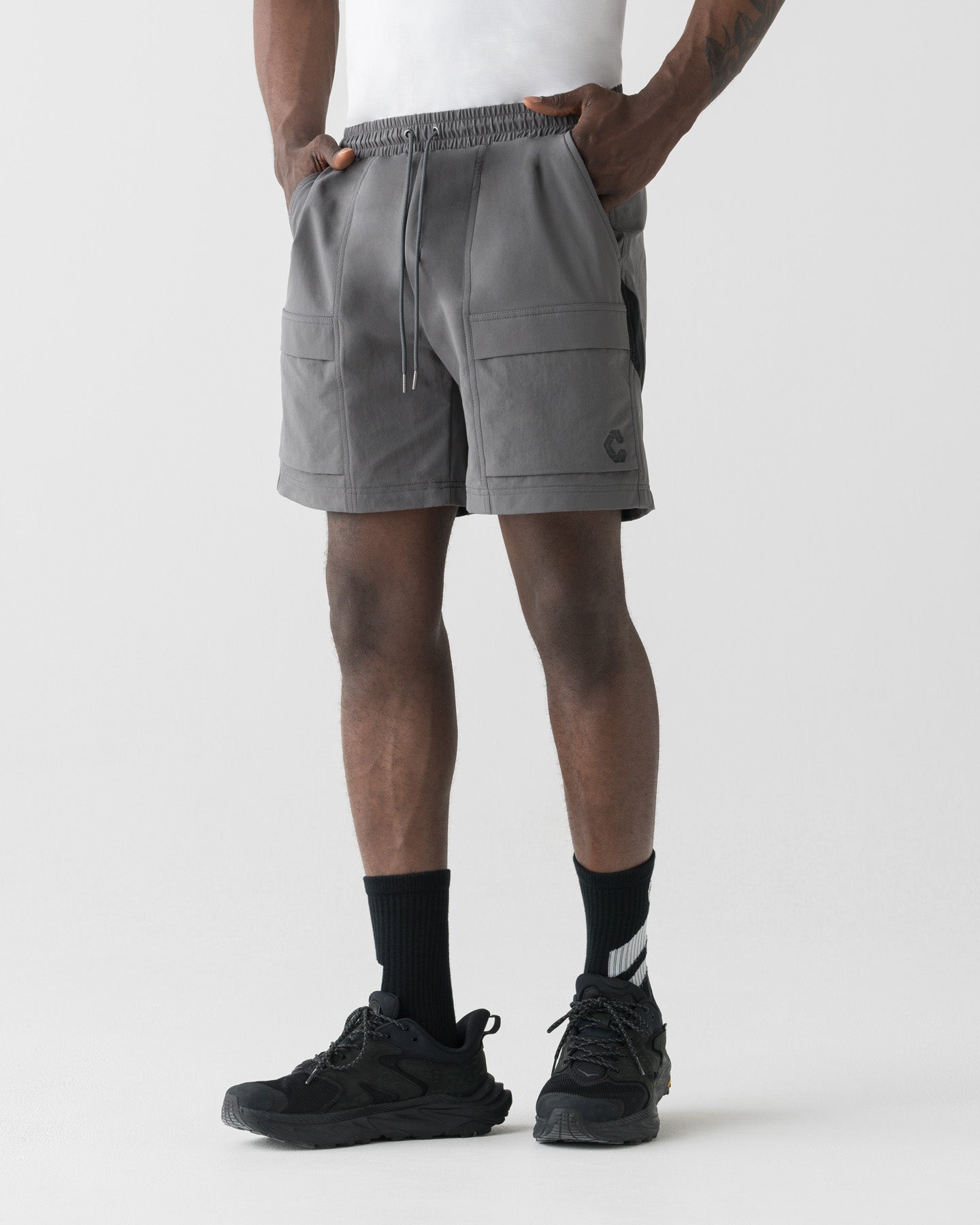 【美品】クロノス CRONOS DRY FREE SHORTS - GRAY CRONOS DAILY ACTIVE SHORTS【D.GRAY】