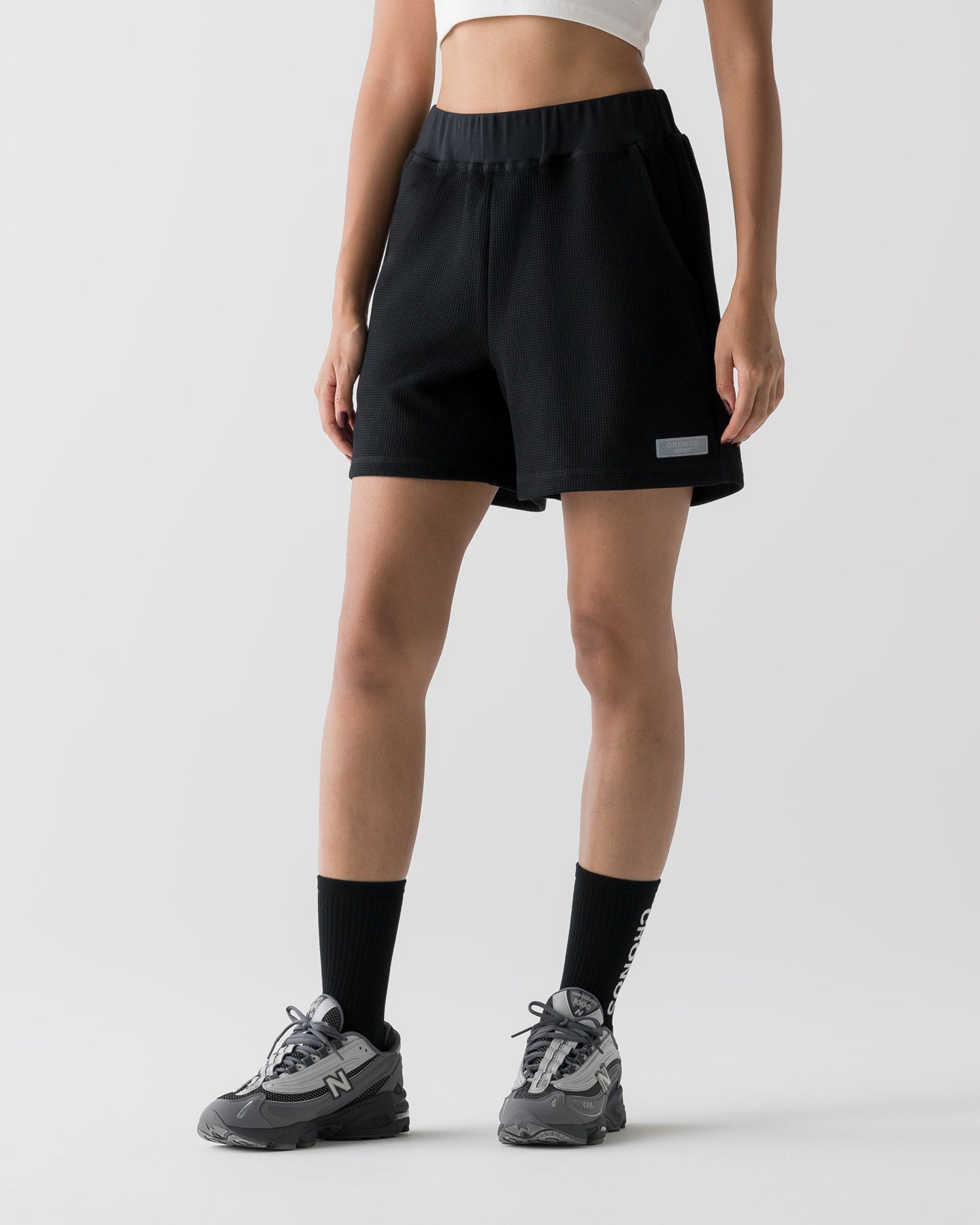 CRONOS WOMEN SHAPE SHORTS【BLACK】