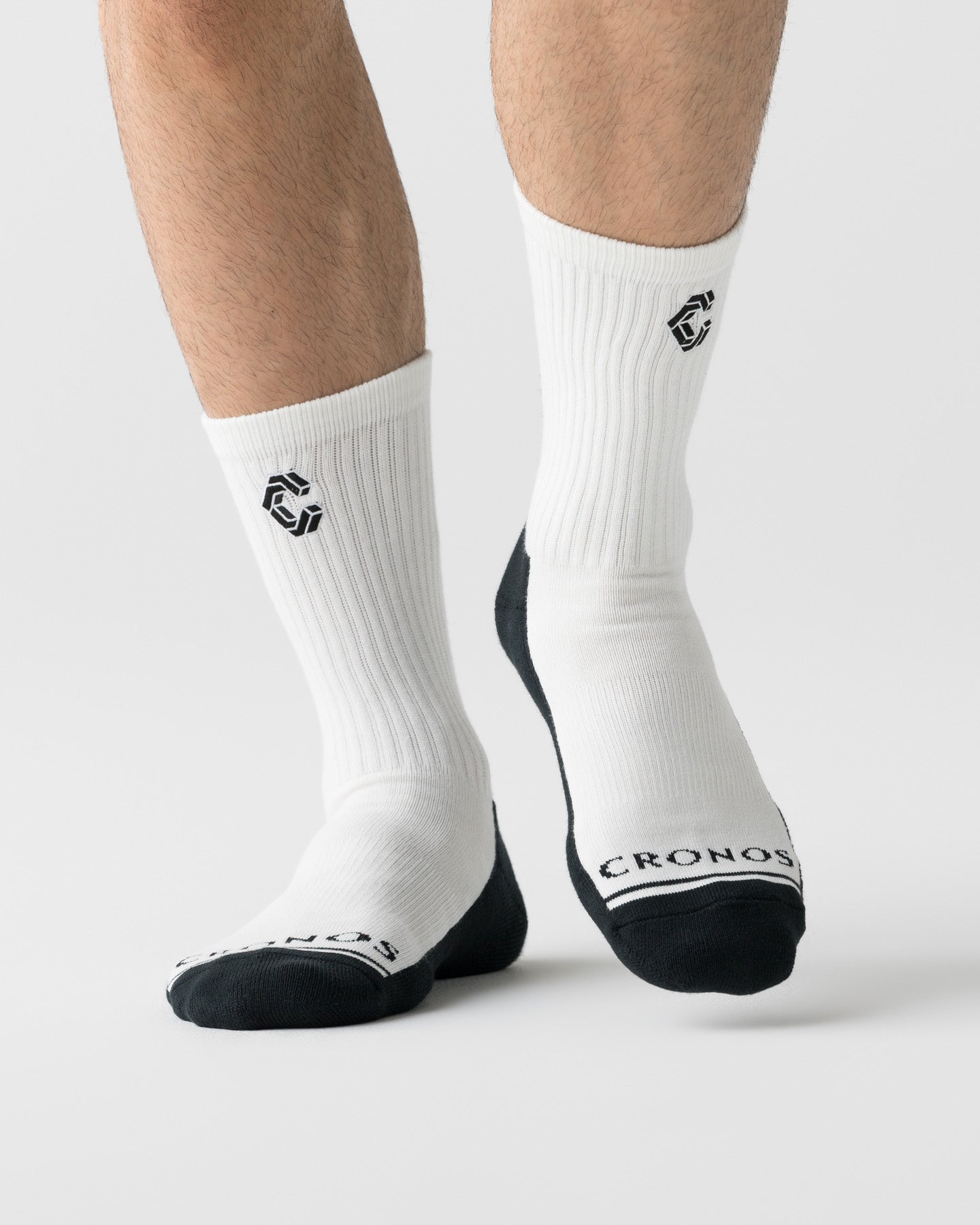 CRONOS AIRFLOW BOX LOGO SOCKS【WHITE】
