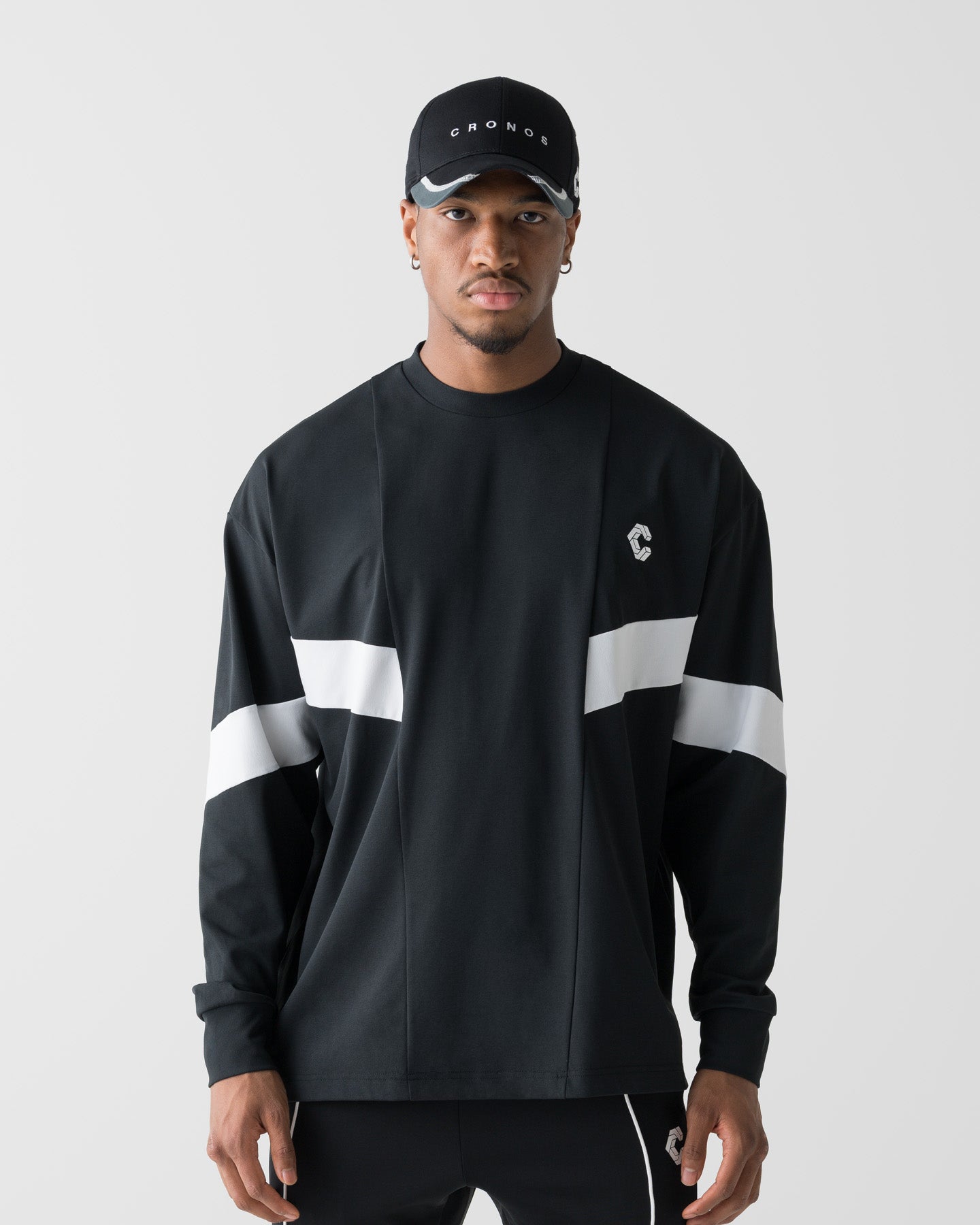 CRONOS SWITCH COOL TOUCH L/S TEE【BLACK】