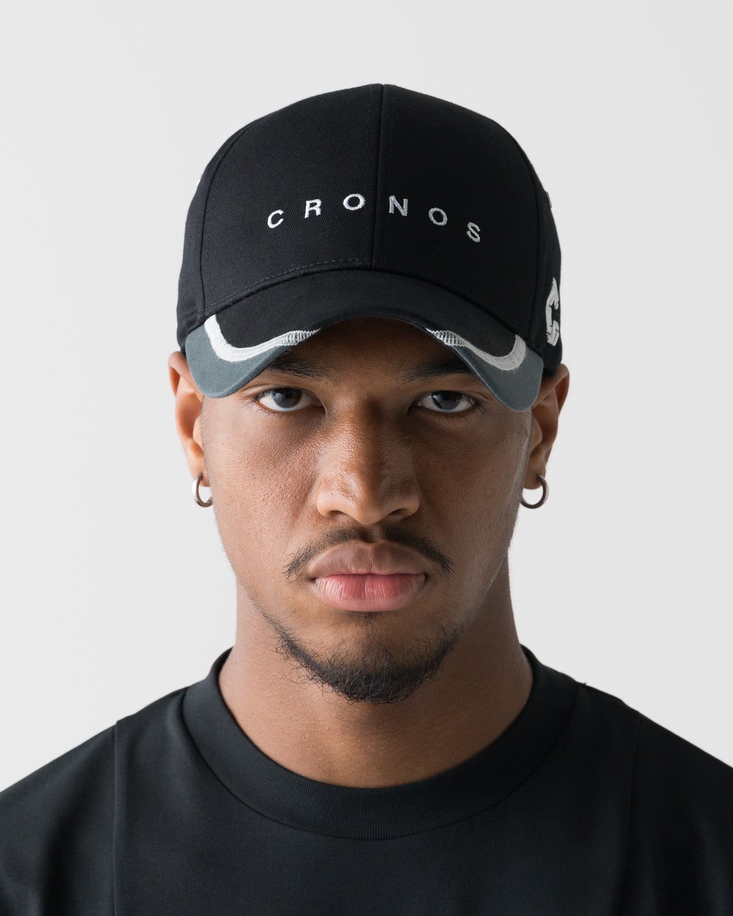 CRONOS LOGO DETAIL TWILL CAP【BLACK】