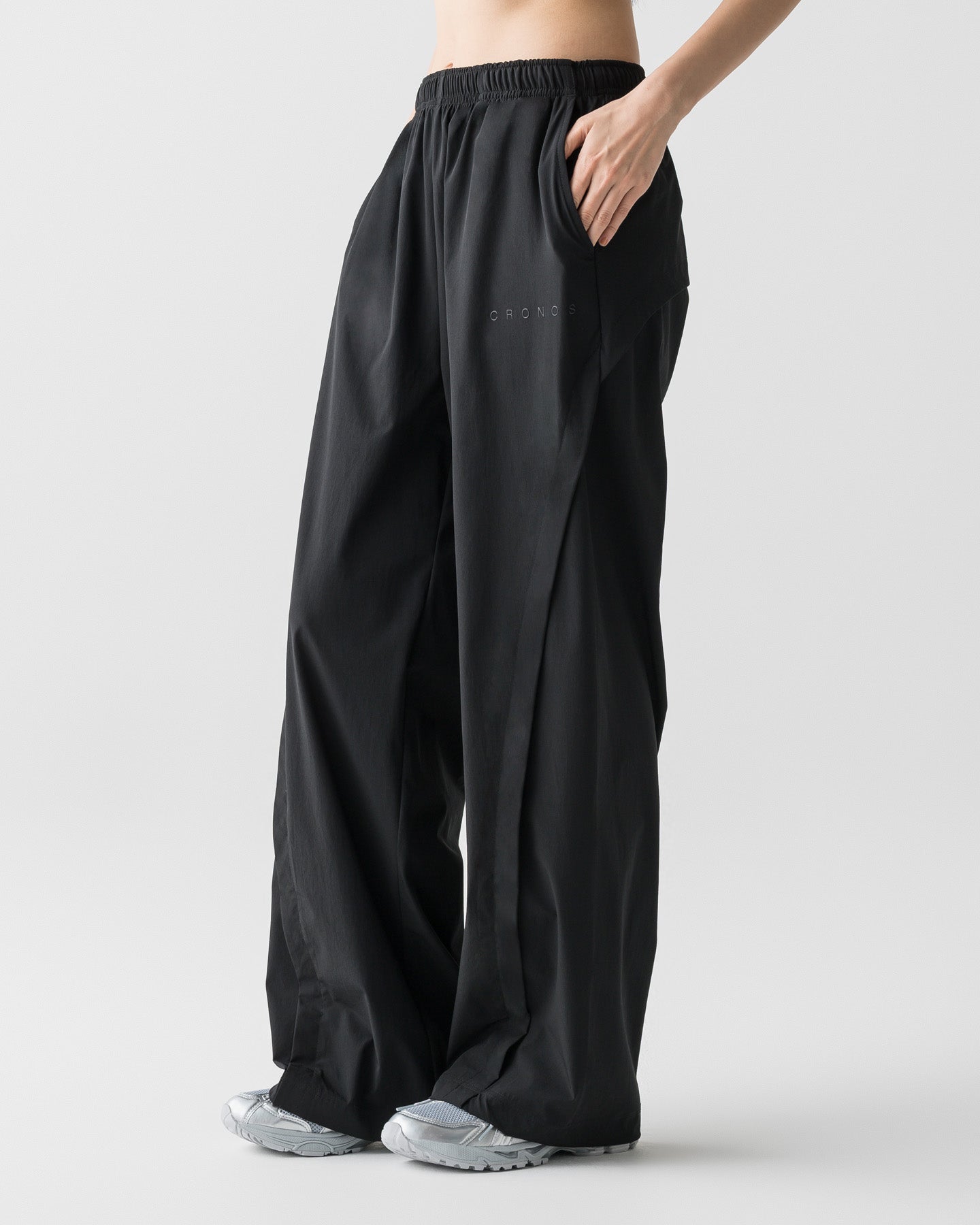 CRONOS WOMEN LIGHT STRETCH PANTS【BLACK】