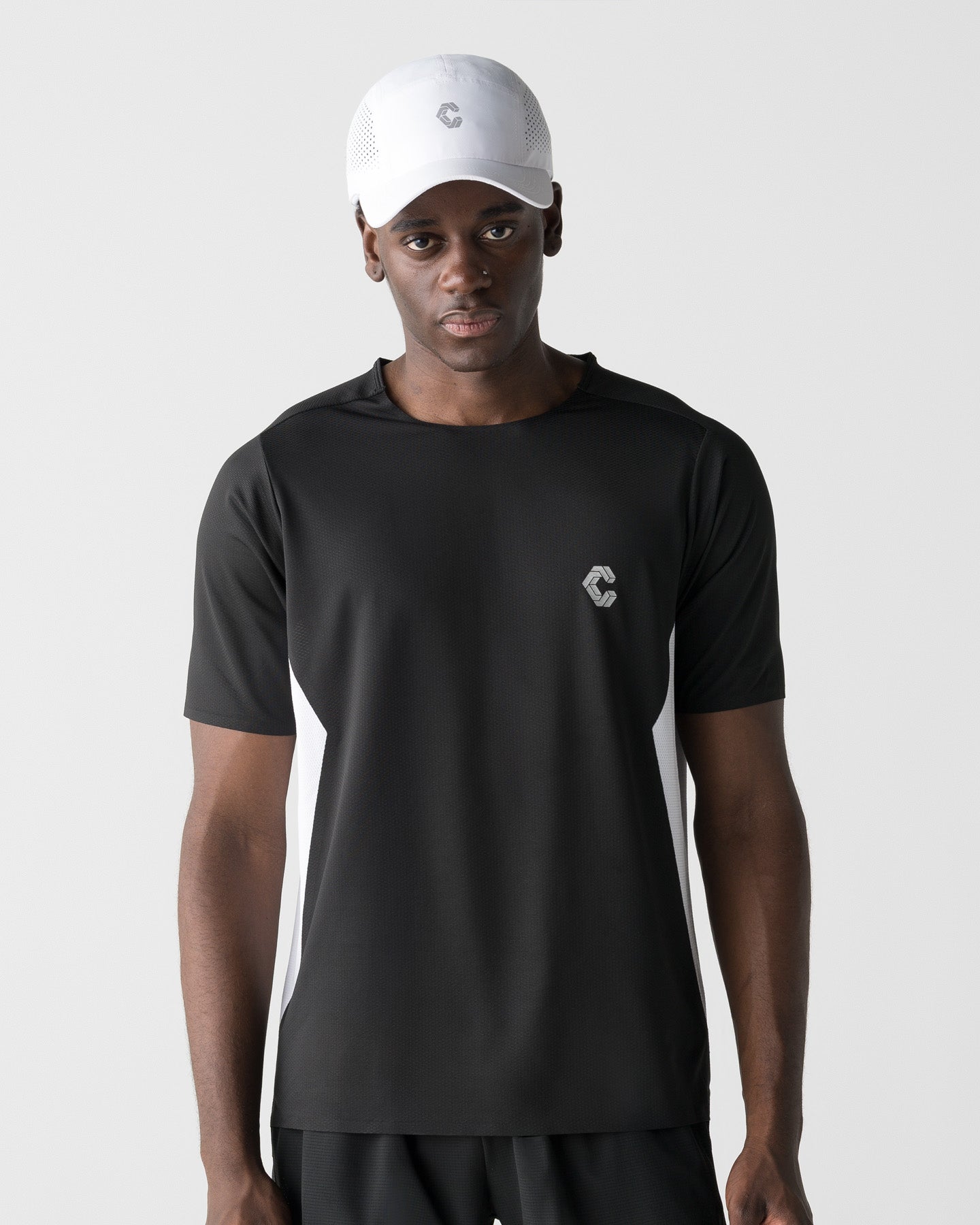 CRONOS RUN AIR S/S TEE【BLACK×WHITE】