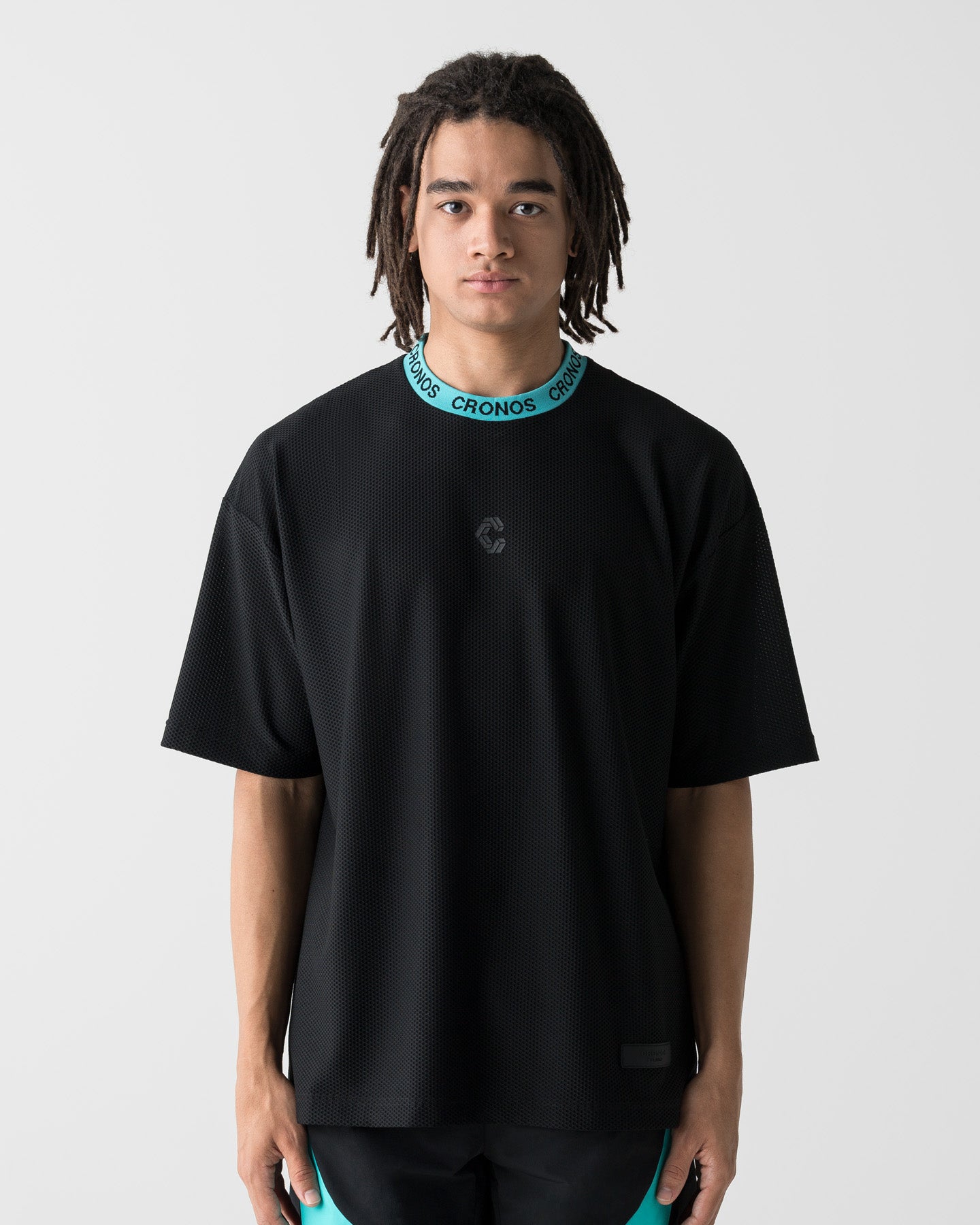 CRONOS 3D AIR MESH S/S TEE【BLACK×T.BLUE】