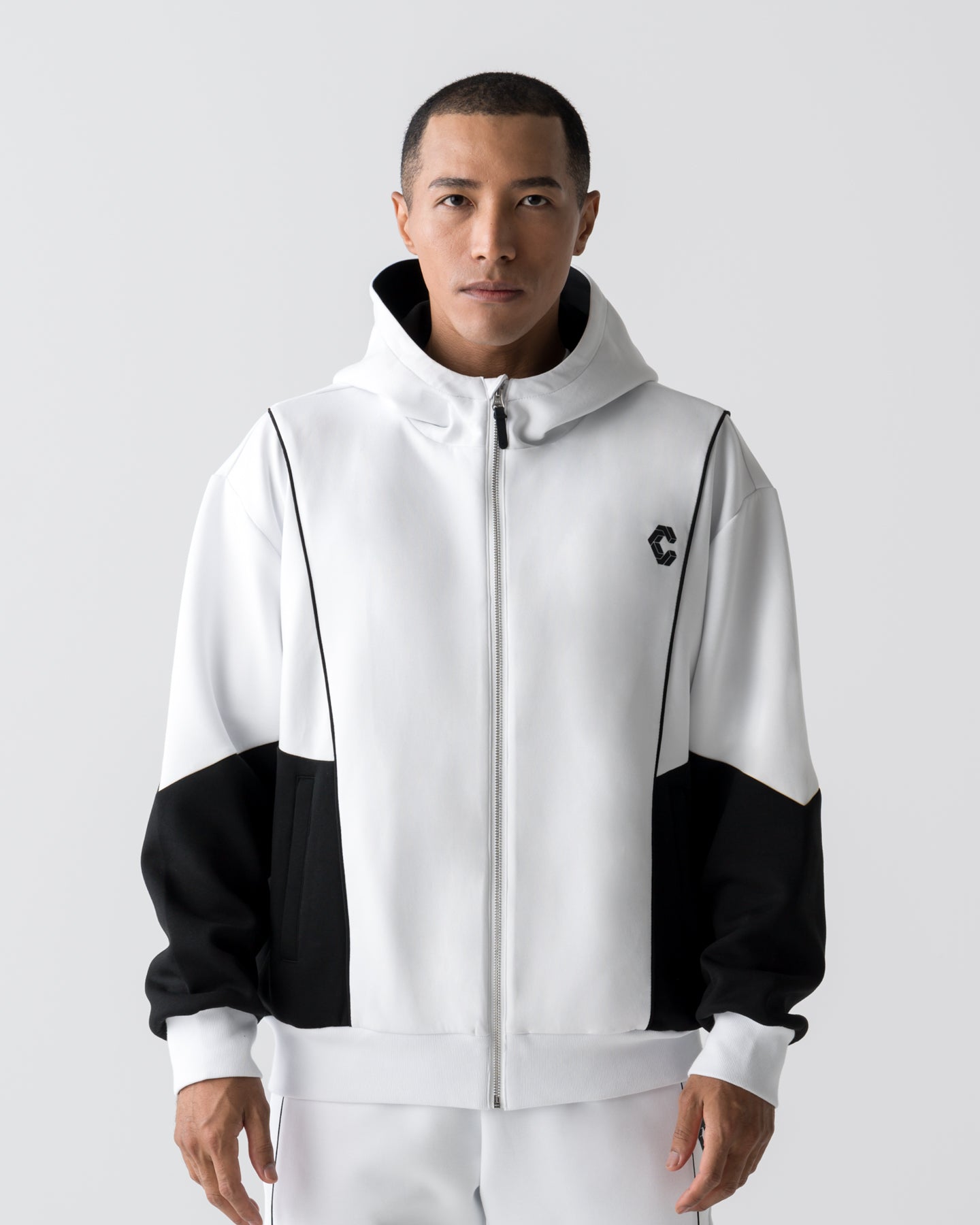 CRONOS ANGLE ZIP BLOUSON【WHITE】
