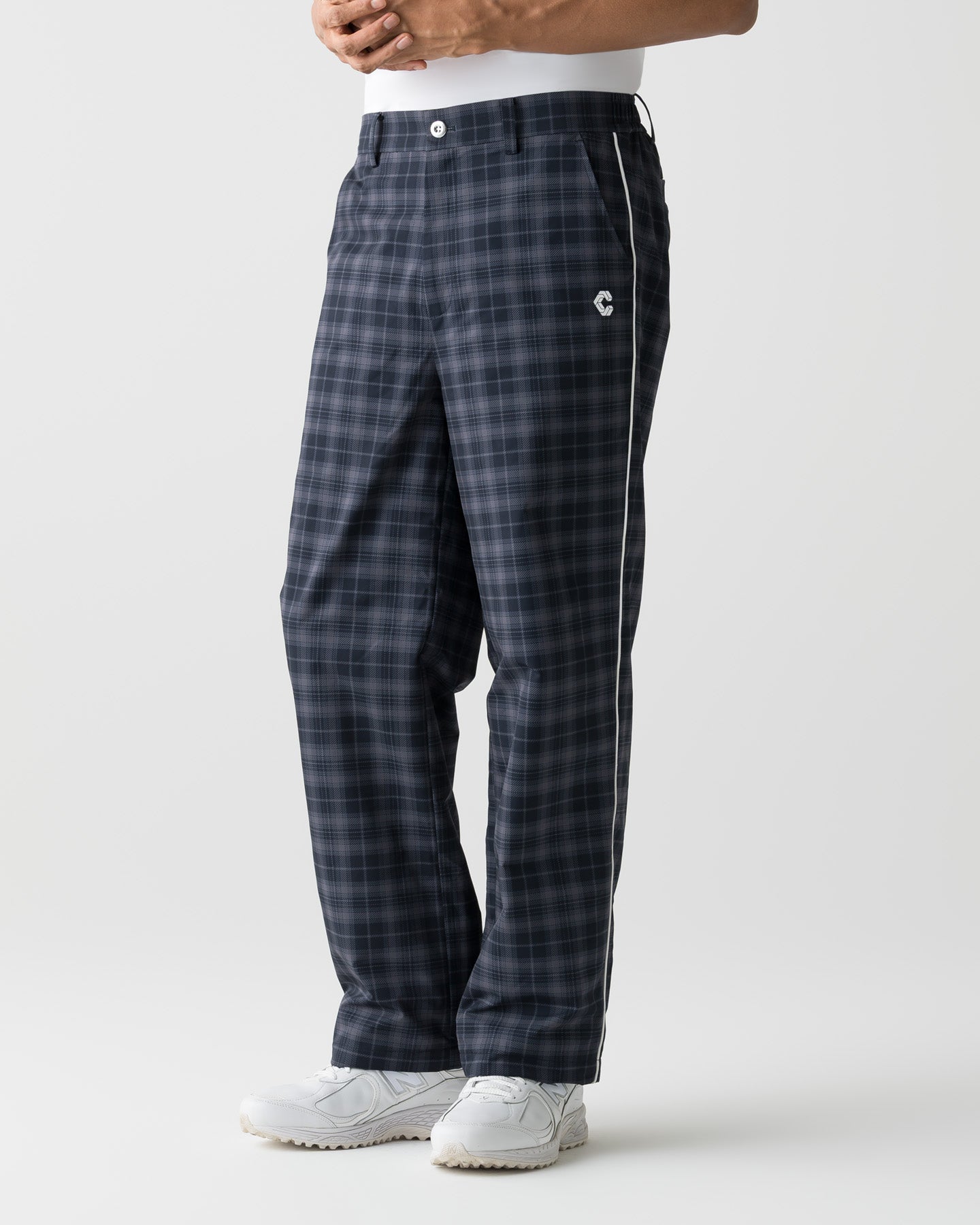 unisex】CRONOS BLACK FLOW STRAIGHT PANTS【BLACK×GRAY】