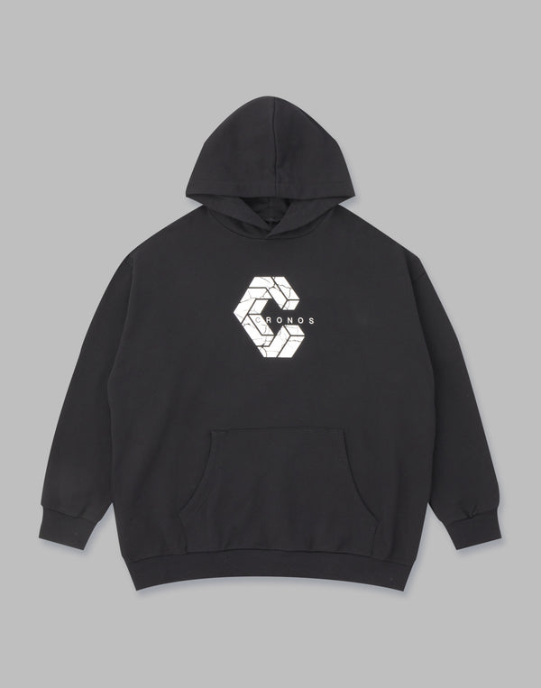 CRONOS SIGNATURE LOGO HOODIE【BLACK】