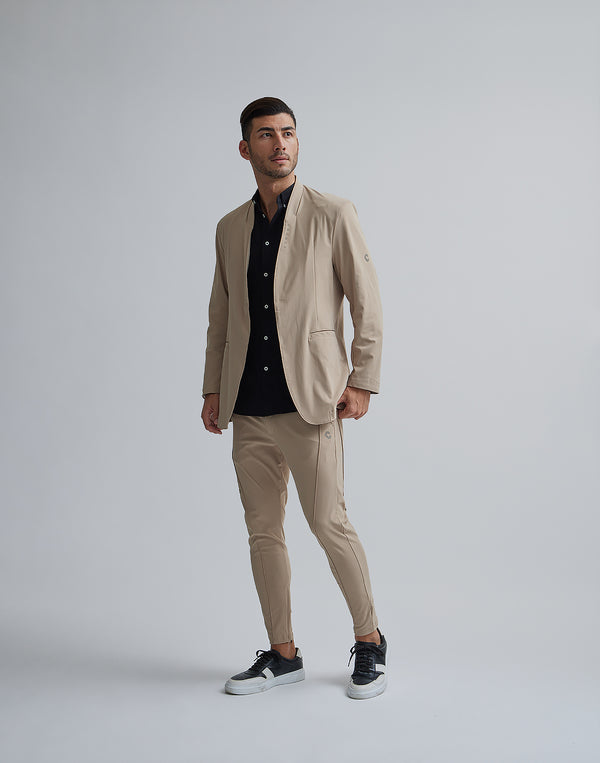 CRONOS BLACK PIN TUCK STRETCH PANTS