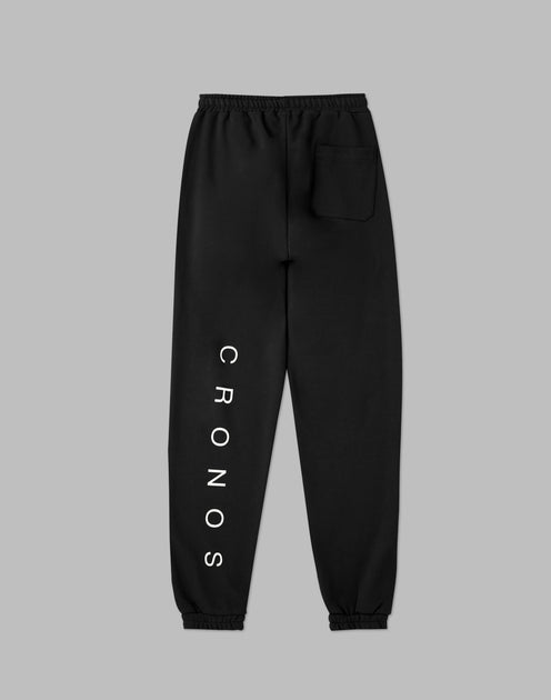 CRONOS CALF LOGO SWEAT LONGPANTS【BLACK】