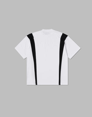 CRONOS BOTHSIDE SWITCHING OVERSIZE T-SHIRT【WHITE】