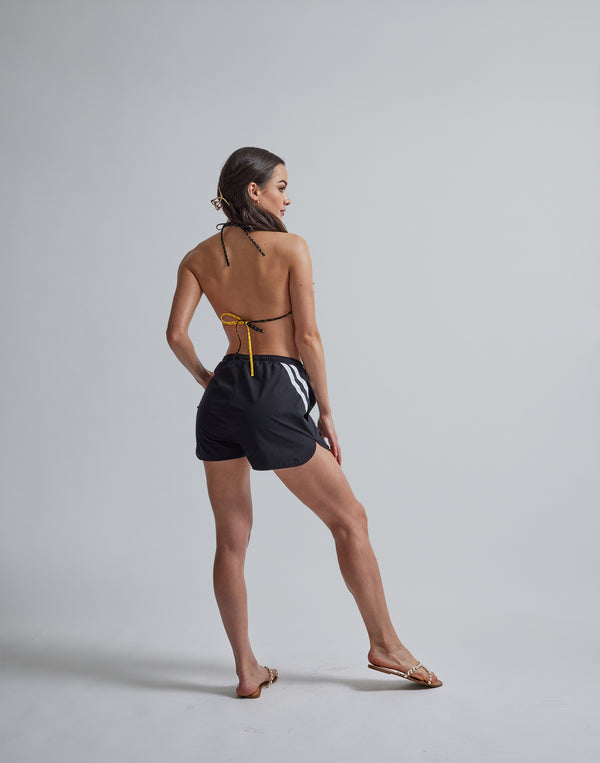 CRONOS WOMEN NEW MONOGRAM BIKINI【BLACK×YELLOW】