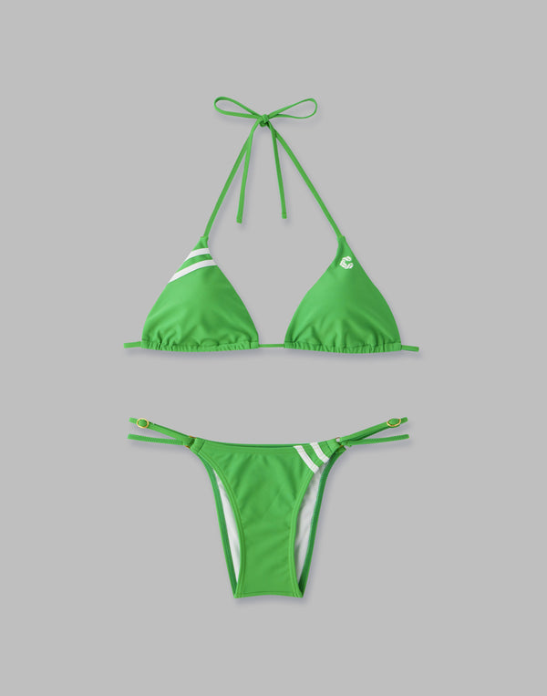 CRONOS WOMEN  NEW 2STRIPES BIKINI【GREEN】