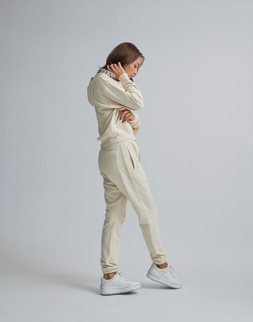 CRONOS WOMEN ORIGINAL WAIST SWEAT PANTS【CREAM】 - クロノス CRONOS