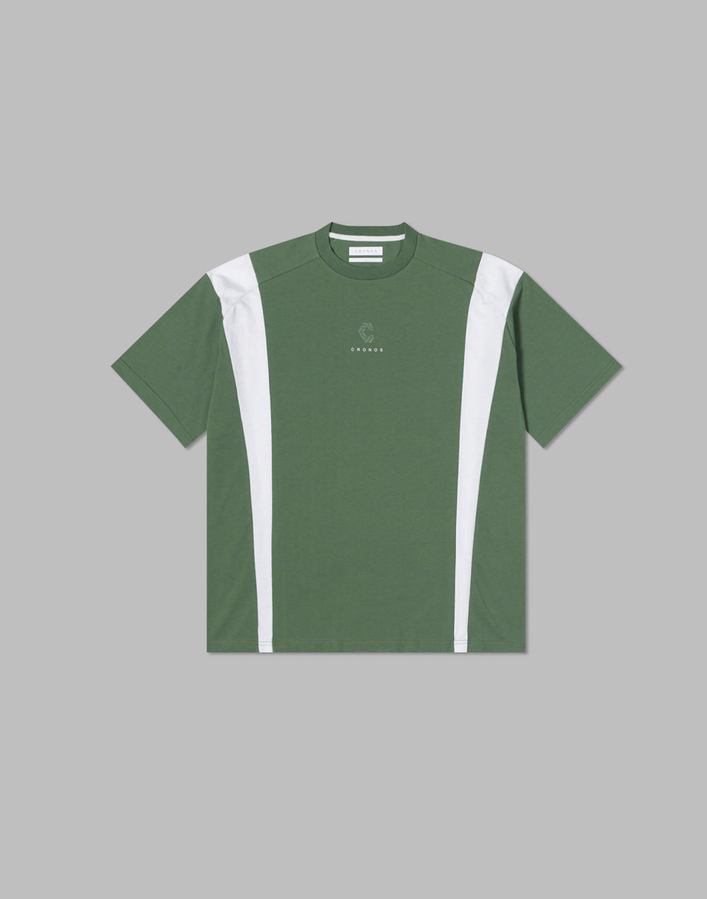 CRONOS 両サイド切替オーバーサイズTシャツ【C.GREEN】