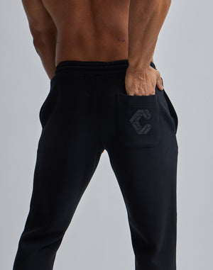 CRONOS STITCH LOGO LONGPANTS【BLACK×YELLOW】