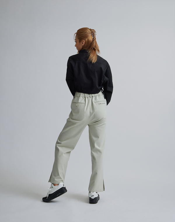 CRONOS WOMEN 2LINE SHORT SHIRTS【BLACK】