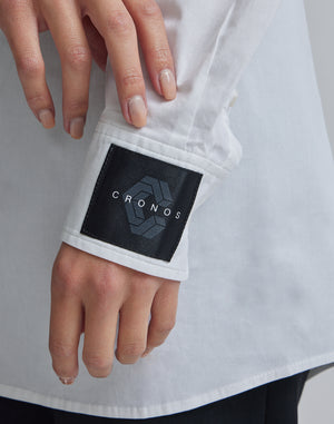CRONOS 女款LOGO長袖襯衫【黃色】