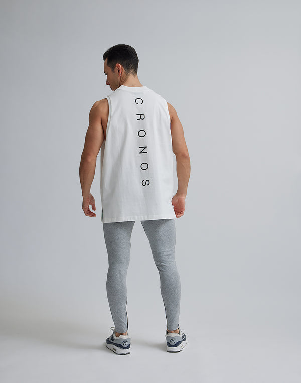 CRONOS MOCK NECK TANKTOP【WHITE】