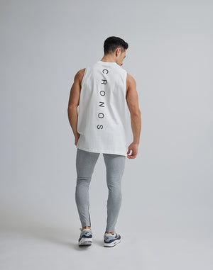 CRONOS MOCK NECK TANKTOP【WHITE】