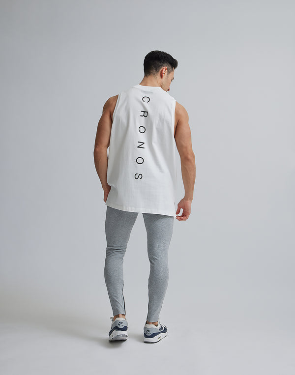 CRONOS MOCK NECK TANKTOP【WHITE】