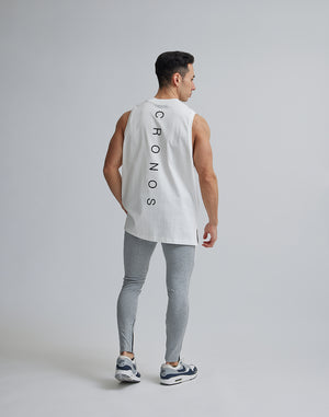 CRONOS MOCK NECK TANKTOP【WHITE】